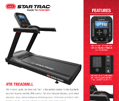 Star Trac 4 Series Treadmill 4TR
